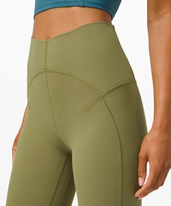 Leggings de yoga taille haute personnalisés très vendus tissu tricoté respirant avec logo personnalisé imprimé - Product Image 4