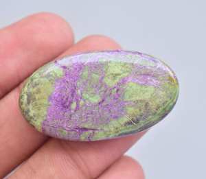 Purpurite-cabujones de piedras preciosas, cabujones de purpurita con serpentina, cabujones de piedras preciosas sueltas - Product Image 6