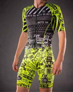 ชุดไตรกีฬาปั่นจักรยานแบบสั่งทำ,ชุดไตรกีฬาแบบระเหิดชุดปั่นจักรยานปรับแต่งได้ - Product Image 1