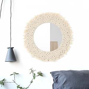 Timeless Handmade Elegance Macrame Mirror - Product Image 1