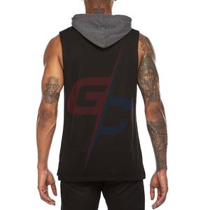 Débardeur décontracté pour hommes, vêtements d'entraînement, musculation, avec sweat à capuche - Product Image 6