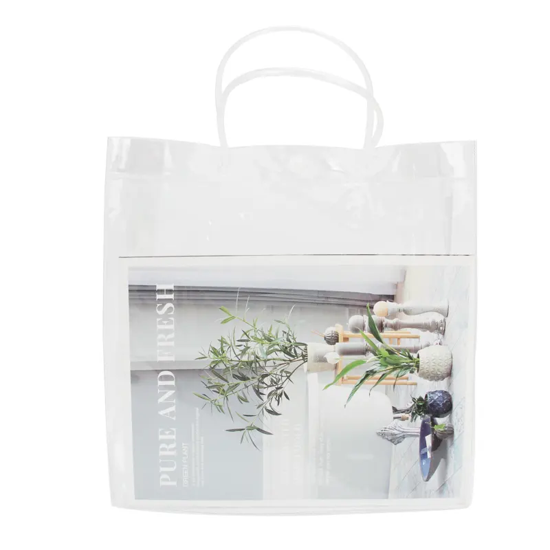 Sacs originaux imprimés et personnalisés, sacs transparents étanches en PVC pour cosmétiques
