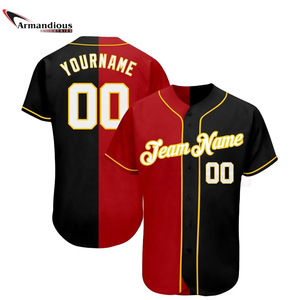 Camiseta de béisbol de manga corta, barata, blanca, sublimación y bordado, mundial - Product Image 4
