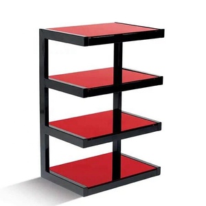 Counter Four Glass Shelf Hi-fi Audio Vinyl <strong>Rack</strong> for Vinyl <strong>Records</strong>, Turntable, Amplifier, Electronic Device - Product Image 5