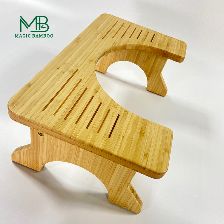 Бамбук squatty горшок табурет из бамбука и дерева складной туалетный стульчак для ванной комнаты