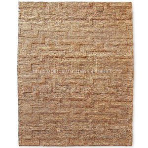 Fibra Natural yute hecho a mano lavable antideslizante moderno rectángulo Interior Exterior alfombra suave tejido playa Decoración - Product Image 1