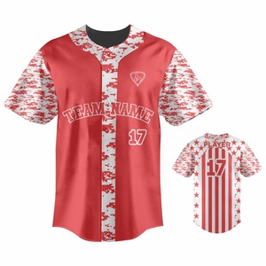 Maillot de baseball personnalisé sublimé pour homme, imprimé camouflage violet et orange, anti-humidité, manches courtes, nom de l'équipe, numéro du joueur - Product Image 6