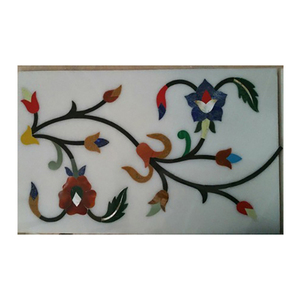 Panel de incrustación de mármol, piedra Natural, hecho en la India por M.SAHIL, arte de mármol - Product Image 1