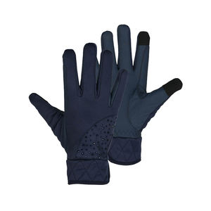 Vente en gros de gants équestres tendance en cuir véritable équipement d'équitation durabilité style confort - Product Image 6