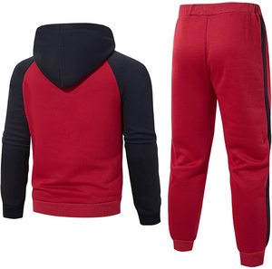 Survêtement pour hommes, ensemble deux pièces, pull et pantalon, costume de sport, Fitness, personnalisé, vente en gros, 2020 - Product Image 4
