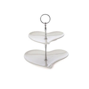 Juego de soporte de pastel de Metal con acabado esmaltado de 3 Hotel de lujo hogar cumpleaños celebración decoración pastel servidor soporte - Product Image 3