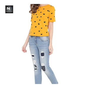 <b>Women</b> High Quality <b>t</b> <b>Shirt</b> Plain Blank <b>t</b> <b>Shirt</b> Any Color Available <b>t</b> <b>Shirt</b> with Side Split - Product Image 5