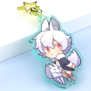 <span class=keywords><strong>Porte</strong></span>-clés en acrylique personnalisé, imprimé, irisé, découpé au laser, double face, holographique, mignon, <span class=keywords><strong>kawaii</strong></span>, dessin animé, par le fabricant - Product Image 2