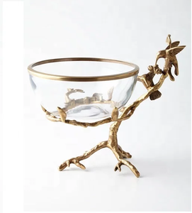 Tazón de Moda con Soporte, Forma Redonda, Color Negro, Utensilios de Cocina, Tazón de Mesa, Elegante Tazón para Servir Frutos Secos, Dátiles y Dulces - Product Image 3