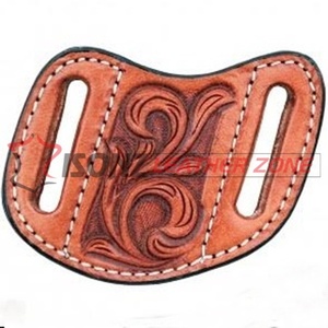 Floral Etui Couteau Angle gaine De Couteau En Cuir Personnalisé en plein air camping couteau accessoires étui en cuir - Product Image 1