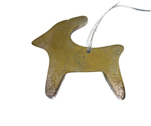 ALUMINIUM METAL RENDIAR CHRISTMAS HANGING ORNAMENT HIGH QUALITY METAL CHRISTMAS <b>TREE</b> DECORATION - Product Image 1