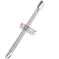 Pousse-ongles professionnels de qualité supérieure en acier inoxydable argenté, personnalisables avec logo, couleurs variées, pour nez, visage, corps, pieds, étanches