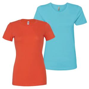 Femmes 2024 T-shirts décontractés à manches courtes de haute qualité 100% en coton lourd pour femmes - Product Image 4