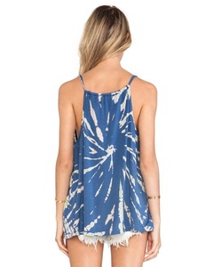 Nuevo diseñador de ropa deportiva para mujer de verano transpirable Tie Dye Beach Tunic Top para fiestas en la playa y diversión - Product Image 2