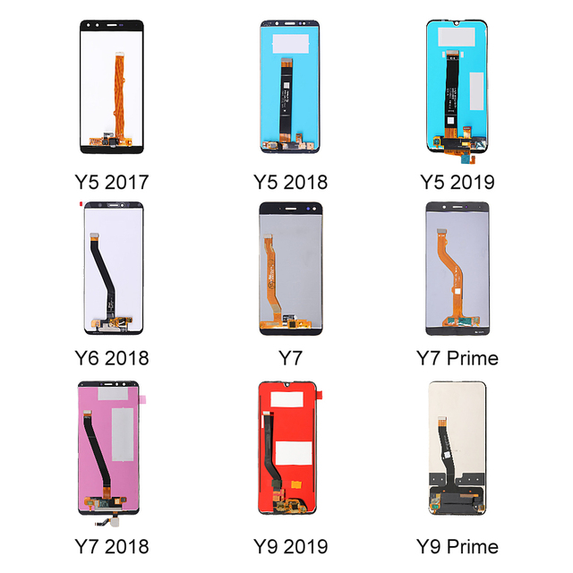 Mobilephone LCD Screen for Huawei Y9 Prime P Smart Z Y9S Honor 9X Y8 Y7 2019 Y6 2018 Y5P Y5 2017 Displays Replacement