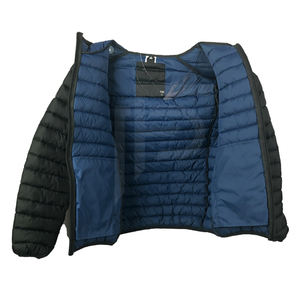 Abrigo de diseño personalizado para hombre, cortavientos cálido con cremallera gruesa, relleno a prueba de viento, brillante, para invierno, talla grande - Product Image 6