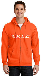 Sudadera con capucha de algodón y forro polar de alta calidad, con cremallera completa, personalizada, nueva - Product Image 3