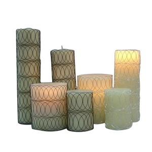 New Design <b>Candles</b> with Iron Wire Cage Designer Pillar <b>Candles</b> Stands Decorative Pillars <b>Candles</b> - Product Image 1