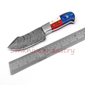 Handmade Damascus Steel Hunting <b>Knife</b> Beautiful RESIN WOOD <b>Handle</b> <b>Knife</b> (Smk1627) - Product Image 5
