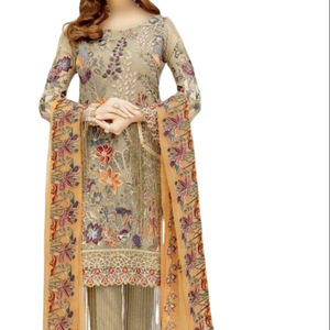 Stylish Embroidered Black Kurti Pent Pakistani Salwar Kameez Suit - Product Image 1