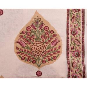 Indian 100% Cotton Quilting Fabric by the Yard Hand Block Print Poplin Twill for Sleepwear Sari Home Decor-Meter Supply - Product Image 2