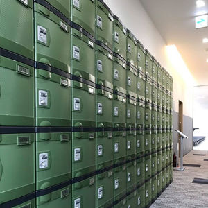 Modern ECO Mini Recycle Plastic Combination Lock Locker Shoes Cabinet - Product Image 1