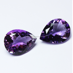 Brazilian Stone Amethyst 8x5mm Calibrated Shape <b>Purple</b> Color Natural Stone Amethyst Pear Shape Faceted Cut Natural Gemstone - Product Image 6