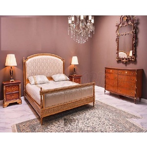 Ensemble de meubles de chambre à coucher en bois de teck, finition brillante, artisanal, nouveau Design, livraison gratuite - Product Image 1