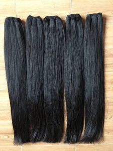 Extensiones de cabello humano de doble trama de alta calidad, cabello negro Natural ondulado, mechones sin procesar, pelo alineación con cutícula - Product Image 4