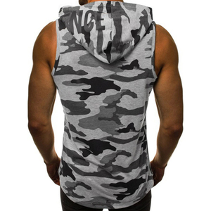 Sweat à capuche sans manches pour hommes, design personnalisé ou blanc, livraison gratuite en gros - Product Image 2