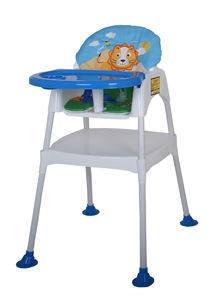 Chaise en plastique pour enfants Chaises pour enfants pour bébés Pieds en métal OEM Caractéristique d'emballage Matériau de sécurité pliable Origine Alimentation Chaise haute Plus design - Product Image 3