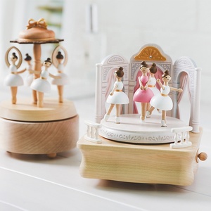 Bán buôn bằng gỗ Ballerina Solo âm nhạc hộp cho quà tặng sinh nhật - Product Image 4