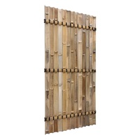 Clôture en bambou demi-ronde 100% bambou provenant de plantations vietnamiennes Facile à assembler Respectueuse de l'environnement Pour jardin Serres