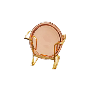 High Quality Wooden <b>Glass</b> Coasters Set of Four Round Classic Design for <b>Table</b> Top Kitchen Accessories - Product Image 2