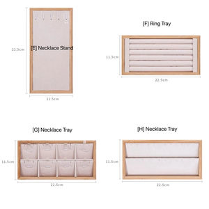 SESI Nhà Máy Tùy Chỉnh Gỗ Cao Trang Sức Hiển Thị Cho Bracelet Ring Bust Vòng Cổ <span class=keywords><strong>Bangle</strong></span> Jewelry <span class=keywords><strong>Display</strong></span> Set Bằng Gỗ - Product Image 3