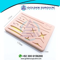 Almohadilla de sutura de silicona para heridas, modelo de piel humana para suturar, almohadilla de entrenamiento para médico, enfermera, modelo de práctica de Estudiante