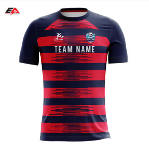 Uniforme de football en polyester de haute qualité Sublimation personnalisée Chemise de football Style supérieur Logo Nom Adultes Fans Joueurs Bas quantité minimale de commande - Product Image 1
