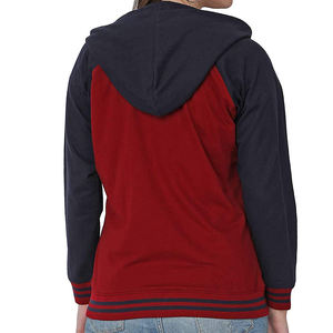 Sudadera con capucha de algodón para mujer, ropa para gimnasio, personalizada, de gran tamaño, con logotipo personalizado, manga larga, Top corto con cremallera - Product Image 6