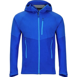 Veste zippée Performance Softshell pour hommes avec doublure polaire Course à pied en plein air Escalade et activités de fitness d'automne - Product Image 1