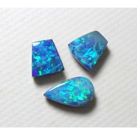 Natural Blue Fire Australischer Opal Boulder Opal Doublet Edelstein Cabochon Fancy Shape Großhändler Preis