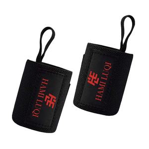 Équipement de gymnastique personnalisé de qualité supérieure-Poignets d'haltérophilie en caoutchouc avec logo personnalisé pour le sport Fitness Powerlifting - Product Image 1