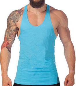 Débardeur stringer de sport sans manches pour homme, conception personnalisée OEM, séchage rapide, respirant, livraison gratuite, vente en gros, stringer en coton personnalisé - Product Image 1