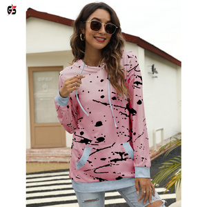 Customized Sublimation Printed <b>Women's</b> <b>Pullover</b> Hoodies Warm Polyester Fleece OEM Winter Season Cheap Premium Quality Sweatshirt - Product Image 6