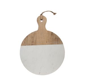 Tabla de cortar para madera y mármol, accesorio para picar madera sólida con asa, color gris, muestra gratis - Product Image 3