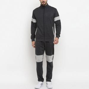 Wholesale OEM Red Fitted Sweatsuit Tracksuit Zipper Hooded Jogging Men Jogger Track Suit - Product Image 1